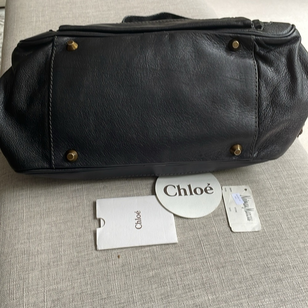 Chloe black leather ACIER bag o/s - Picture 12 of 14